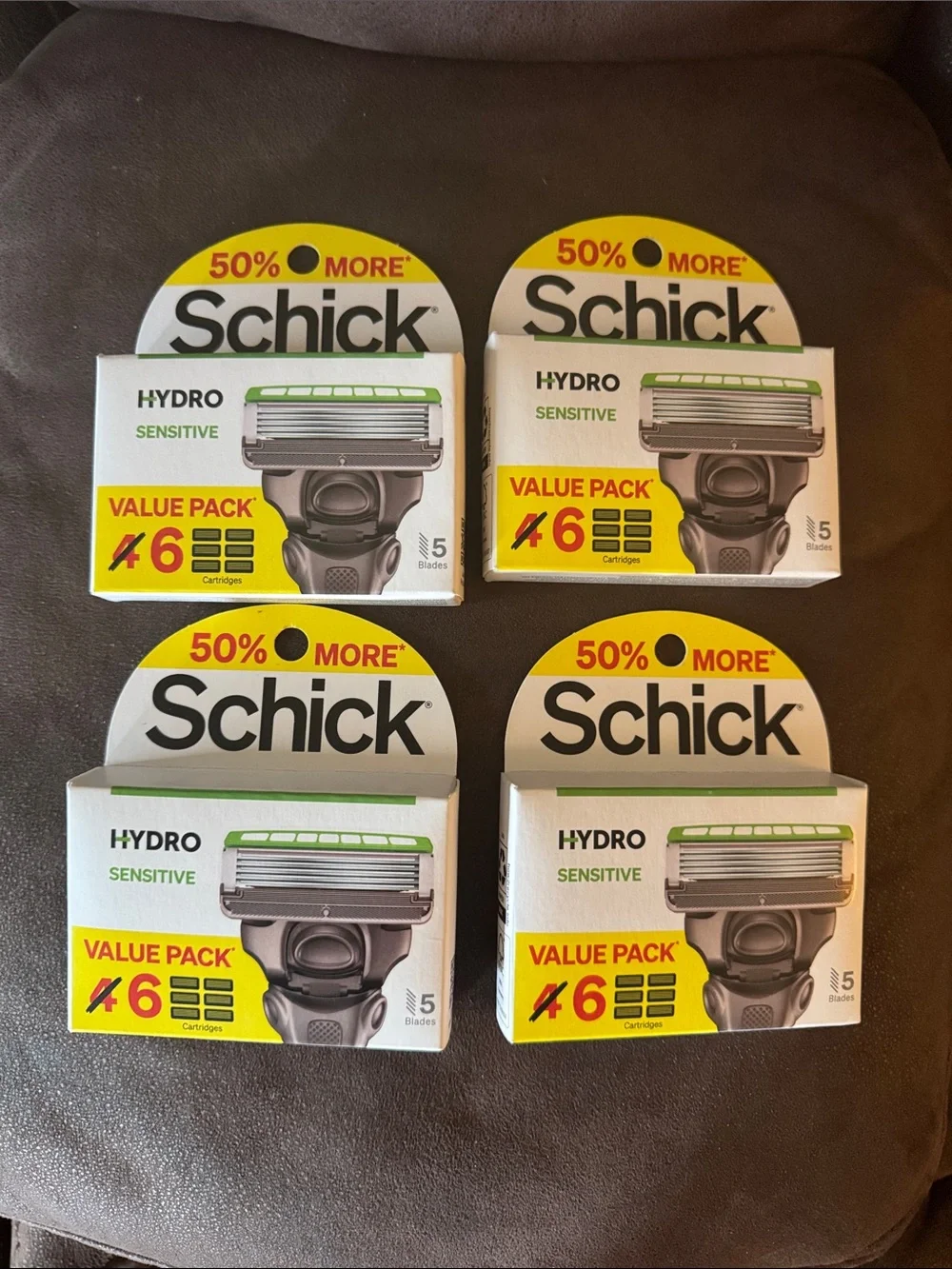 Schick Hydro Sensitive Razor Blade Value Pack - White & Green